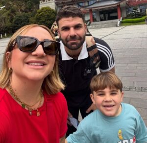 Danita One Chick and a Yorkie